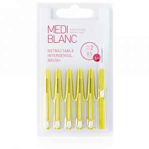 MEDIBLANC Mezizubní kartáčky 0,5 mm vysouvací 6 ks