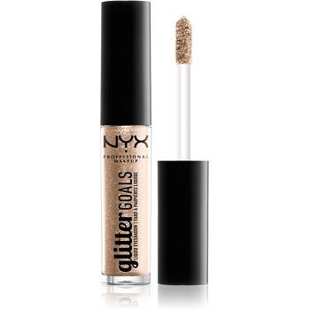 NYX Professional Makeup Glitter Goals třpytivé tekuté oční stíny odstín 02 Polished Pin Up 3,4 g