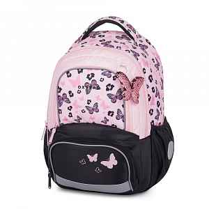 Oxybag Školní batoh - OXY NEXT Butterfly pink