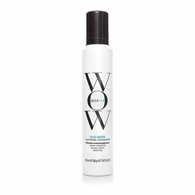 Stylingová tónovací pěna pro tmavé vlasy Color Control (Blue Toning + Styling Foam) 200 ml