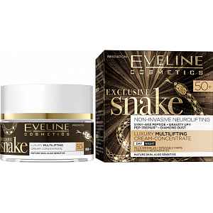 Eveline EXCLUSIVE SNAKE – luxusní denní a noční krém 50+ 50ml