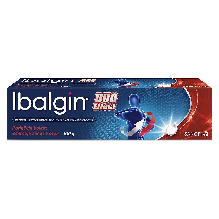 IBALGIN DUO EFFECT 50MG/G+2MG/G krém 100G