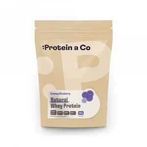 Protein a Co Protein Natural whey prémiový bez chemie 1 000 g Creamy blueberry