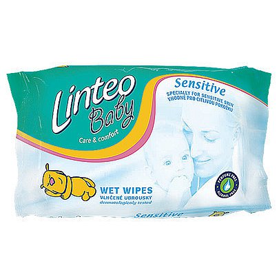 Vlhčené ubrousky LINTEO Baby sensitive dětské 64ks