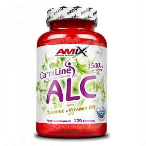 Amix ALC + Taurine & Vitamin B6, 120 kapslí