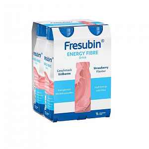 FRESUBIN ENERGY FIBRE JAHODA 4X200ML Roztok