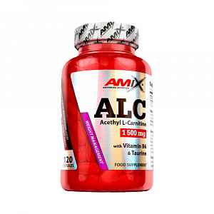 Amix ALC + Taurine & Vitamin B6, 120 kapslí
