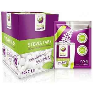 Stevia Natusweet tabl.-sáčky do dávk.10x7.5g