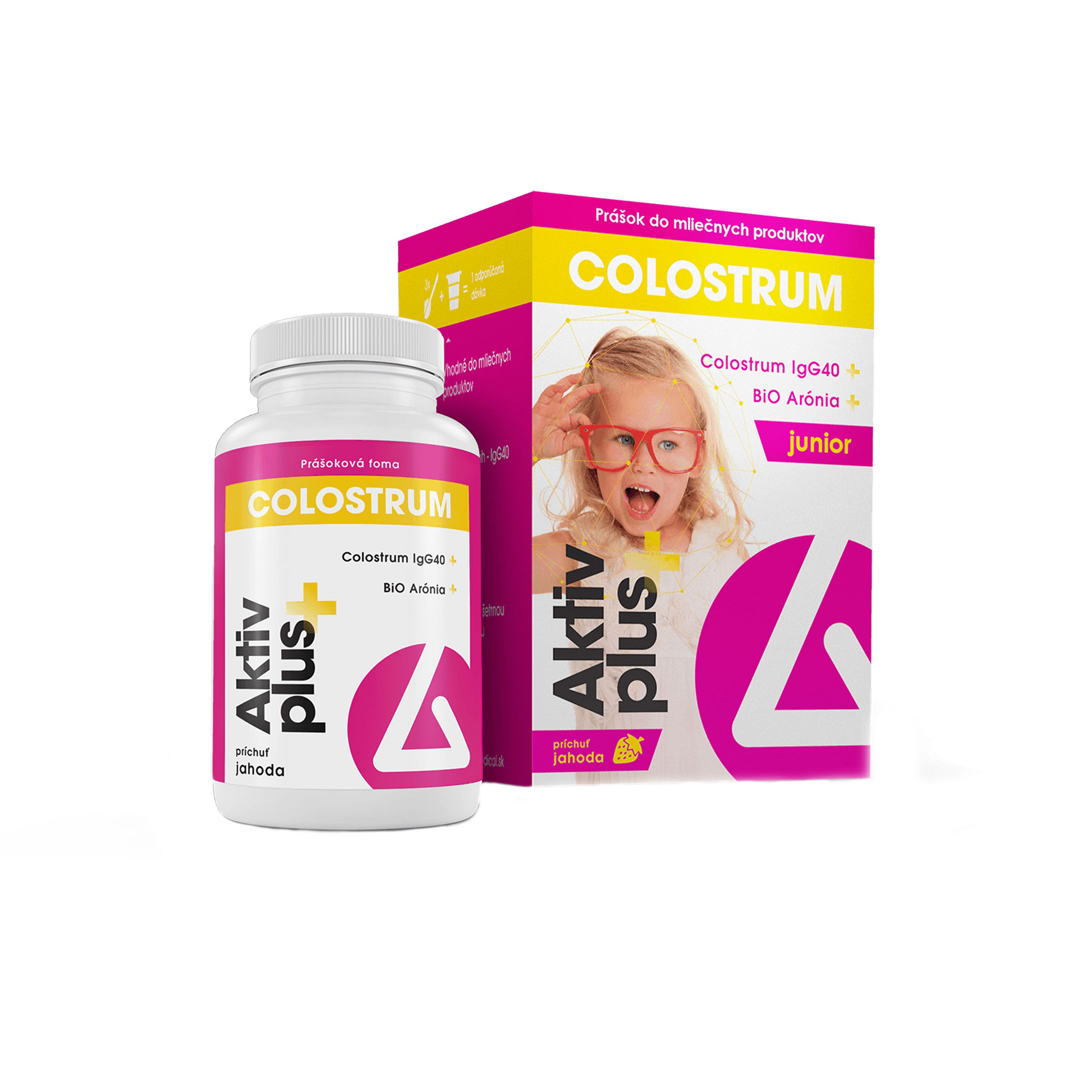 Aktiv plus+ COLOSTRUM & BiO aronie Junior Prášek 38g