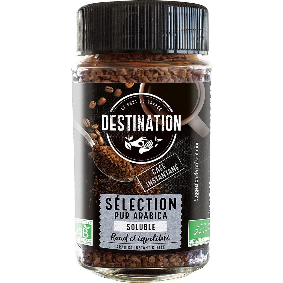 Destination Bio instantní káva 100% arabika 100g