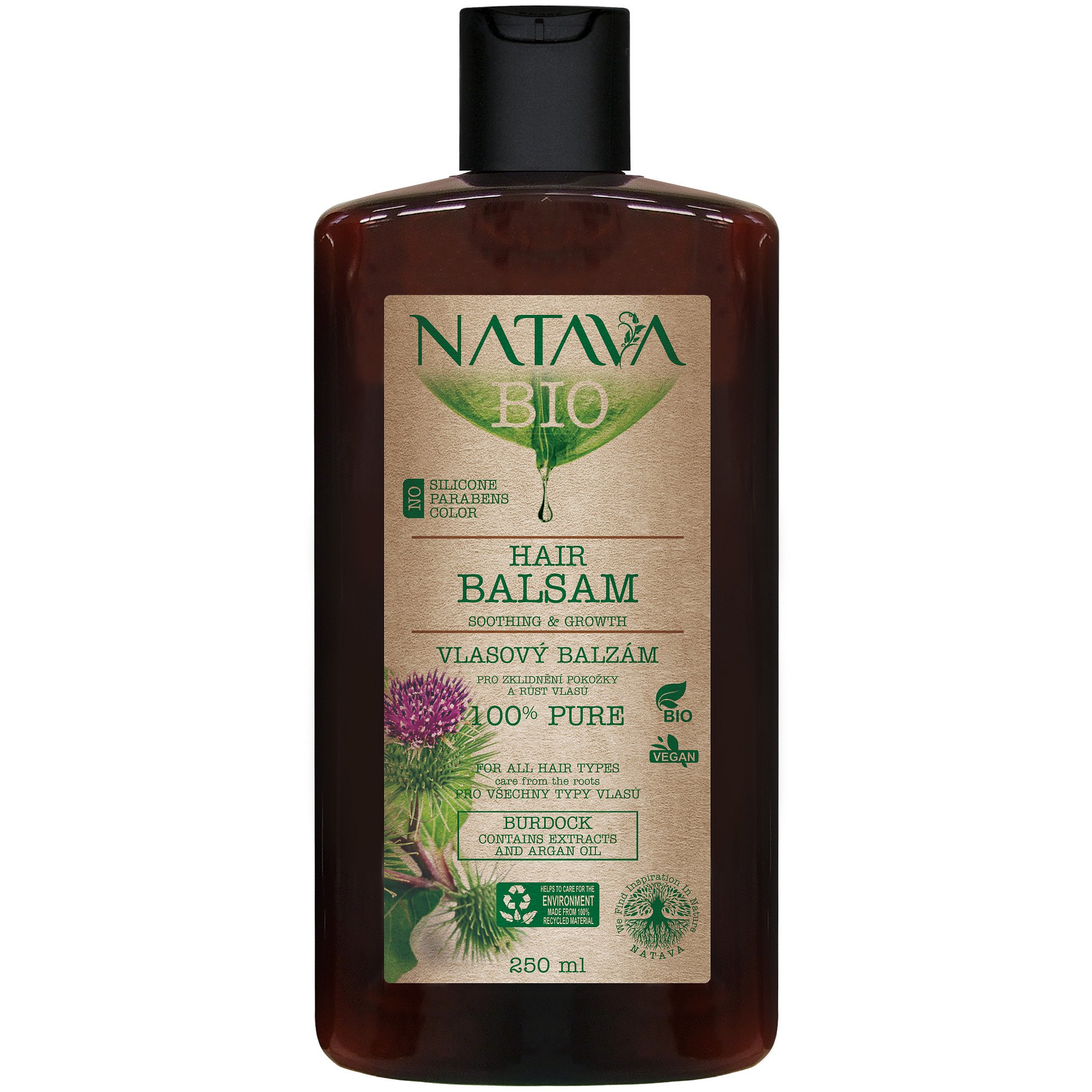 Natava BIO hair balsam Burdock 250ml