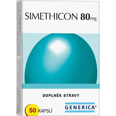 Simethicon 80 mg orální tobolky 50 Generica