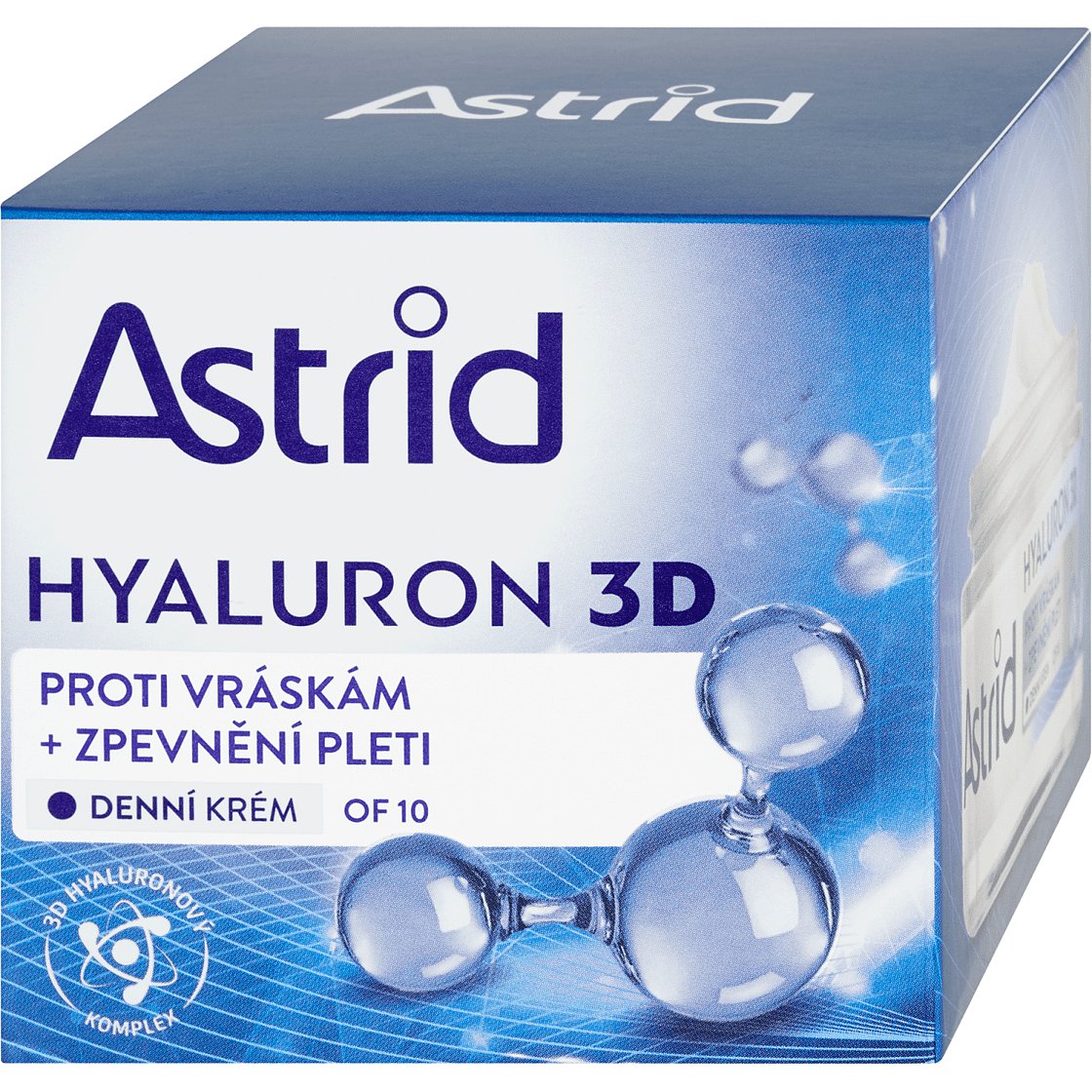 ASTRID HYALURON 3D Zpevňující denní krém proti vráskám OF 10  50 ml