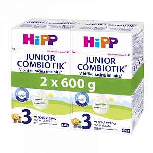 HiPP 3 Junior Combiotik mléčná výživa 600g - balení 2 ks