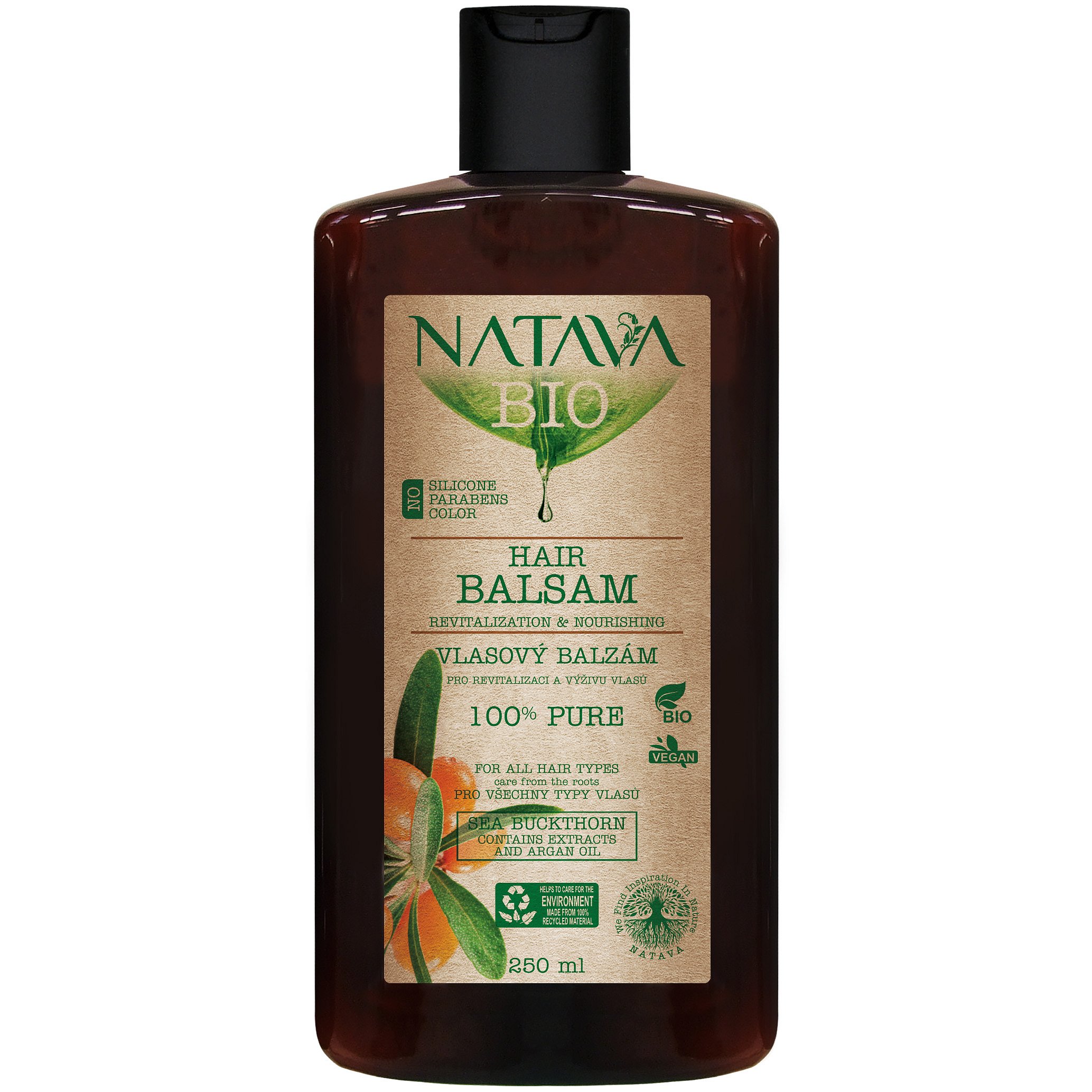 Natava BIO hair balsam Sea Buckthorn 250ml