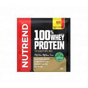 Nutrend 100% Whey Protein banán + jahoda 30 g