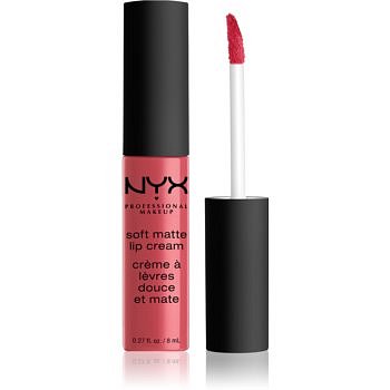 NYX Professional Makeup Soft Matte Lip Cream lehká tekutá matná rtěnka odstín 08 San Paulo 8 ml