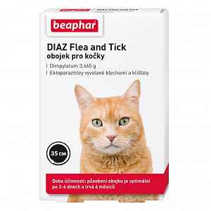 BEAPHAR DIAZ Flea&Tick antiparazitní obojek pro kočky 35 cm 1 ks