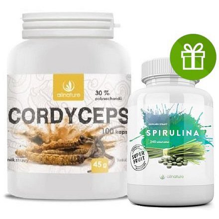 Allnature Cordyceps kapsle 100 cps