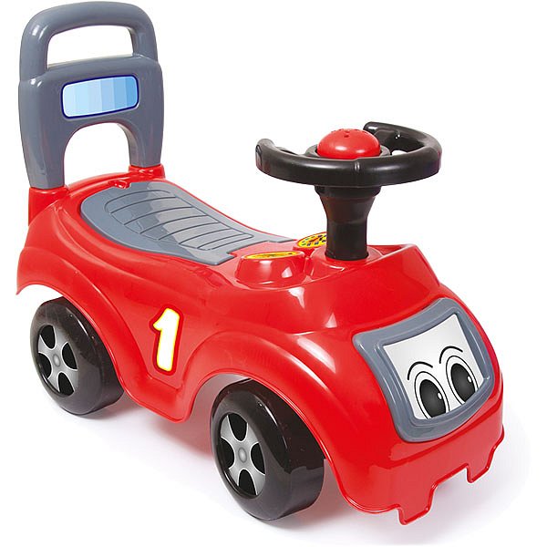 DOLU Odrážedlo auto s opěradlem, červené