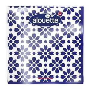 alouette Ubrousky 33 x 33 cm Modro-bílý vzor 20 ks