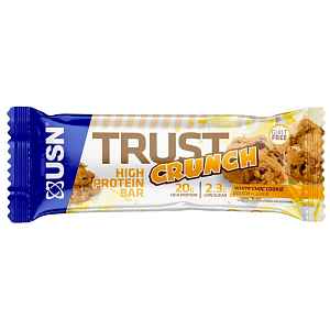 USN Trust Crunch 60 g bílá čokoláda se sušenkou
