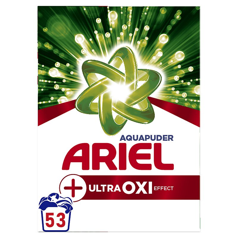 ARIEL AquaPuder OXI Extra hygiene prací prášek 53 pd