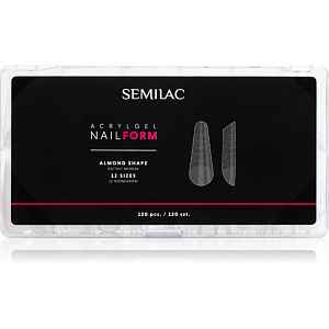 Semilac Accessories Acrylgel Nail Form šablony na nehty velikost Almond 120 ks