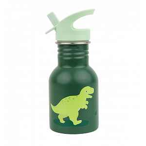 A Little Lovely Company nerezová jednostěnná láhev na pití, 350 ml - dinosaurus