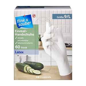 flink & sauber Jednorázové rukavice vel. L 60 ks