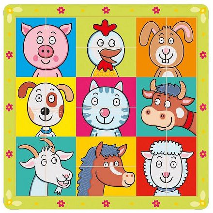 Puzzle dělené hlavičky