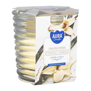 Aura Vonná svíčka Vanilla bliss