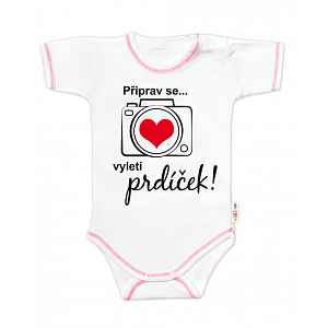 Body kr. rukáv - Připrav se..vyletí prdíček, vel. 74