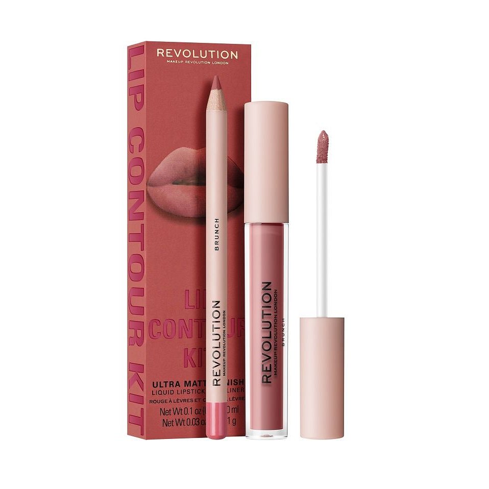 Makeup Revolution Lip Contour Kit Brunch sada na rty 2 ks