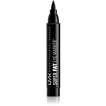 NYX Professional Makeup Super Fat Eye Marker linka na oči ve fixu odstín Carbon Black 3 ml
