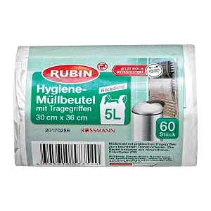 RUBIN Hygienické sáčky na odpad 5 l 60 ks