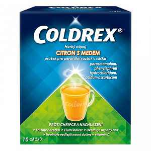 Coldrex horký nápoj citron a med 10 ks