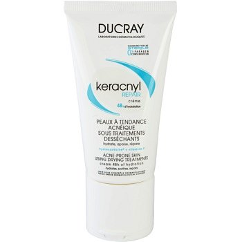 Ducray Keracnyl regenerační a hydratační krém pro pleť vysušenou a podrážděnou léčbou akné  50 ml