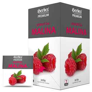 Herbex Ovocný čaj S Příchutí Malina N.s.20x2g