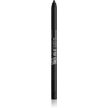 NYX Professional Makeup Tres Jolie Gel Pencil gelová tužka na oči odstín 01 Pitch Black 0,5 g