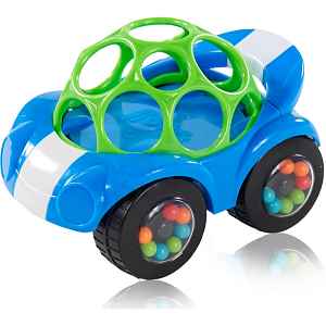 Oball Rattle & Roll autíčko pro děti Blue 3m+ 1 ks