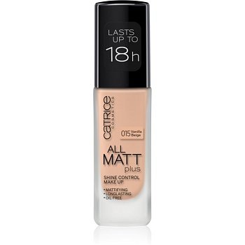 Catrice All Matt Plus matující make-up odstín 015 Vanilla Beige 30 ml