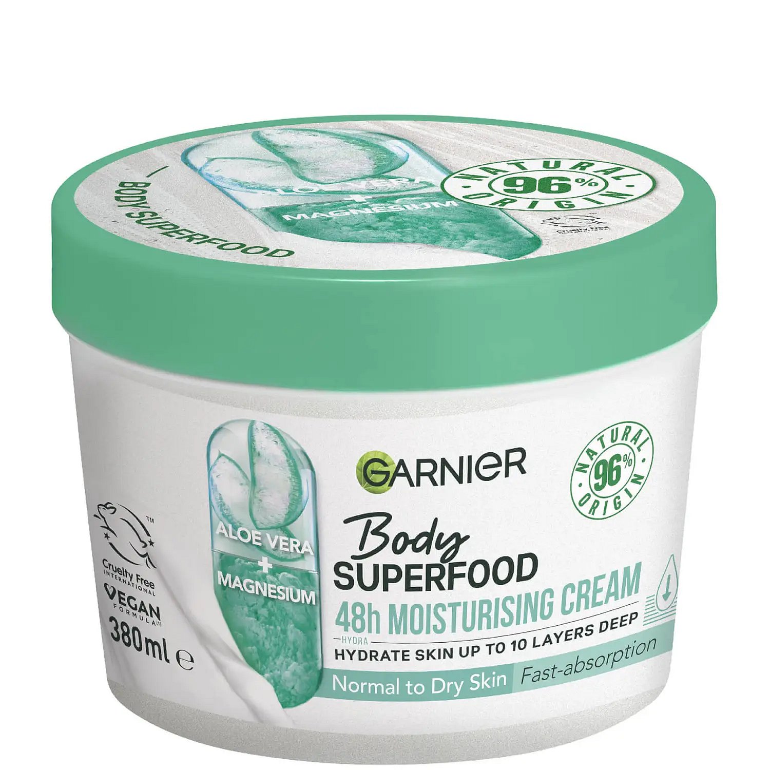 Garnier Body Superfood tělový krém s výtažkem z aloe 380 ml