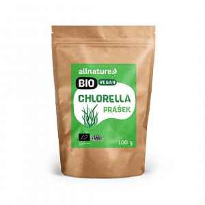 Allnature Chlorella prášek BIO RAW 100 g