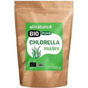 Allnature Chlorella prášek BIO RAW 100 g