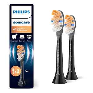 Philips Sonicare A3 Premium HX9092/88 náhradní hlavice 2 ks černé