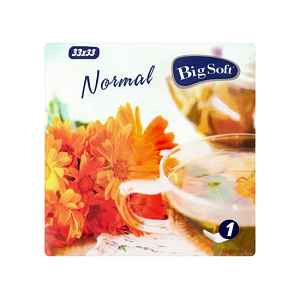 Big Soft Normal papírové ubrousky 1-vrstva 135 g