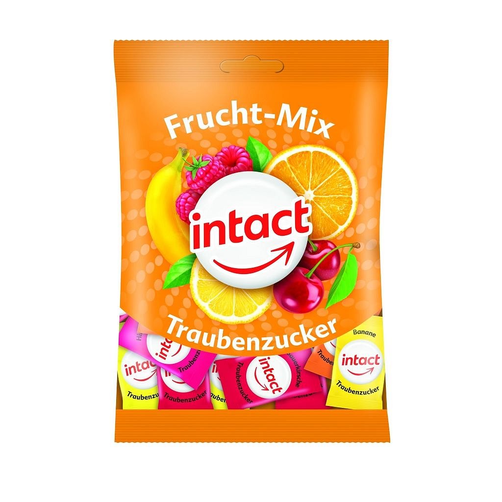 Intact sácek hroznový cukr OVOCNÝ MIX 100g