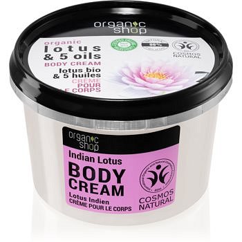 Organic Shop Organic Lotus & 5 Oils pečující tělový krém 250 ml