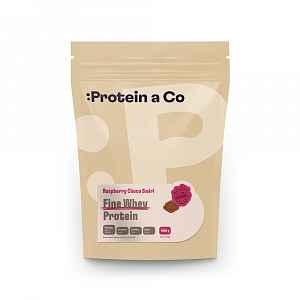 Protein a Co Protein Fine whey slazený stévií 1000 g Raspberry choco swirl